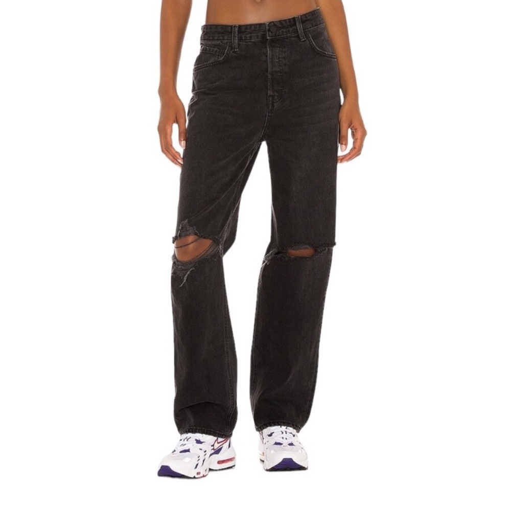GRLFRND Amanda‎ Mid Rise  Loose Boyfriend Jeans - Downtown